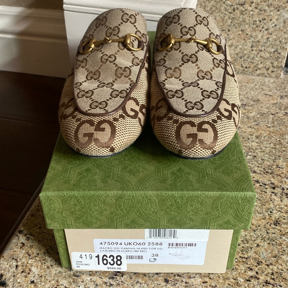 Gucci Princetown GG Canvas Loafer Mules! Got at Neiman Marcus - Beverly Hills